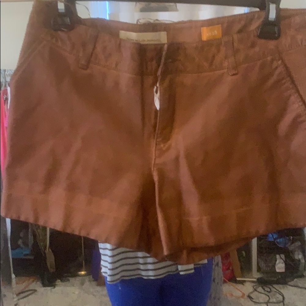 Anthropology Never Worn Leather Shorts